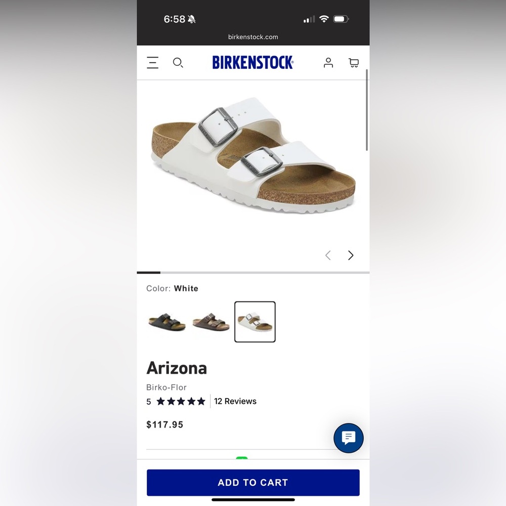 NIB Birkenstock Arizona BS - White
OPEN TO OFFERS